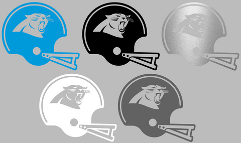 Carolina Panthers Retro Football Helmet Premium DieCut Vinyl Decal PICK COLOR & SIZE