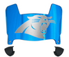 Carolina Panthers Mini Football Helmet Visor Shield w/ Clips - PICK VISOR & LOGO COLOR