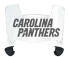 Carolina Panthers Mini Football Helmet Visor Shield w/ Clips - PICK VISOR & LOGO COLOR