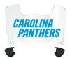 Carolina Panthers Mini Football Helmet Visor Shield w/ Clips - PICK VISOR & LOGO COLOR