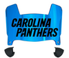 Carolina Panthers Mini Football Helmet Visor Shield w/ Clips - PICK VISOR & LOGO COLOR