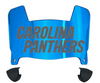 Carolina Panthers Mini Football Helmet Visor Shield w/ Clips - PICK VISOR & LOGO COLOR