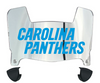 Carolina Panthers Mini Football Helmet Visor Shield w/ Clips - PICK VISOR & LOGO COLOR