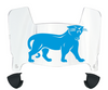 Carolina Panthers Retro Throwback Mini Football Helmet Visor Shield w/ Clips - PICK VISOR & LOGO COLOR
