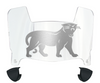 Carolina Panthers Retro Throwback Mini Football Helmet Visor Shield w/ Clips - PICK VISOR & LOGO COLOR