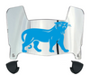 Carolina Panthers Retro Throwback Mini Football Helmet Visor Shield w/ Clips - PICK VISOR & LOGO COLOR