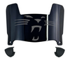 Carolina Panthers Mini Football Helmet Visor Shield w/ Clips - PICK VISOR & LOGO COLOR