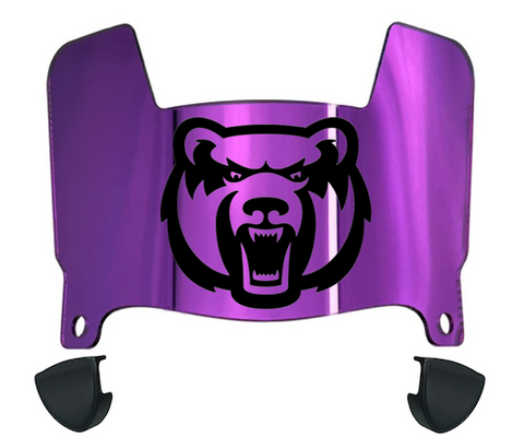 Central Arkansas Bears Mini Football Helmet Visor Shield w/ Clips - PICK VISOR & LOGO COLOR - SportsJewelryProShop