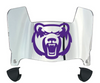Central Arkansas Bears Mini Football Helmet Visor Shield w/ Clips - PICK VISOR & LOGO COLOR - SportsJewelryProShop