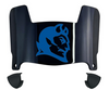 Central Connecticut Blue Devils Mini Football Helmet Visor Shield w/ Clips - PICK VISOR & LOGO COLOR