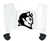 Central Connecticut Blue Devils Mini Football Helmet Visor Shield w/ Clips - PICK VISOR & LOGO COLOR