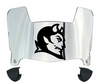 Central Connecticut Blue Devils Mini Football Helmet Visor Shield w/ Clips - PICK VISOR & LOGO COLOR