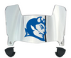 Central Connecticut Blue Devils Mini Football Helmet Visor Shield w/ Clips - PICK VISOR & LOGO COLOR