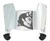 Central Connecticut Blue Devils Mini Football Helmet Visor Shield w/ Clips - PICK VISOR & LOGO COLOR