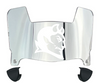 Central Connecticut Blue Devils Mini Football Helmet Visor Shield w/ Clips - PICK VISOR & LOGO COLOR