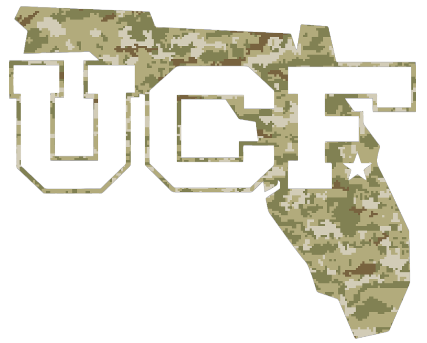 UCF Central Florida Knights Alternate Logo Salute to Service Camouflage Camo Vinyl Decal PICK SIZE