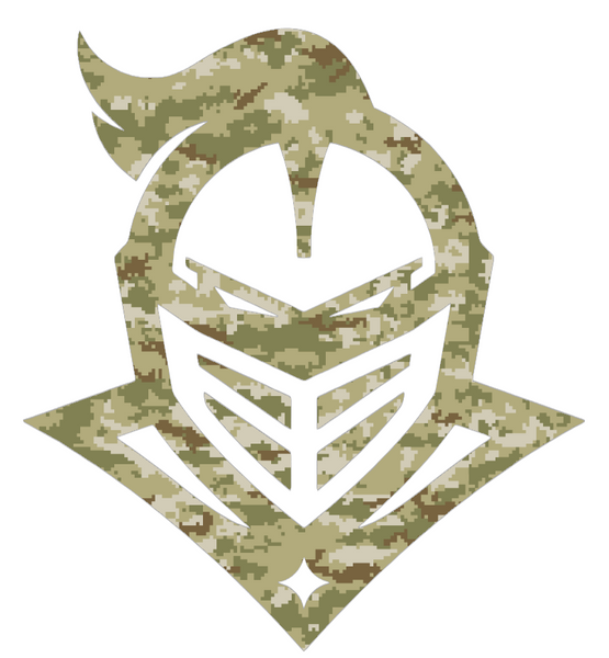 UCF Central Florida Knights Mascot Logo Salute to Service Camouflage Camo Vinyl Decal PICK SIZE