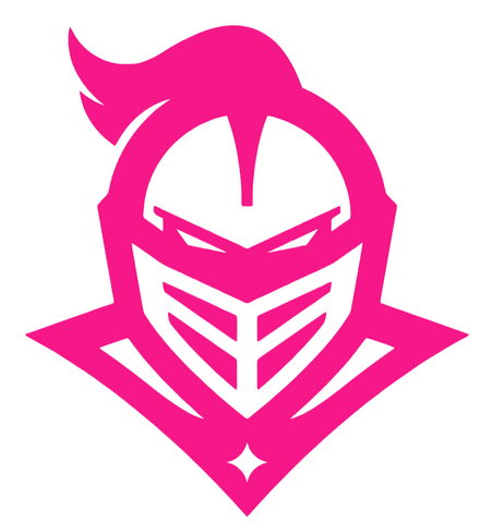 UCF Central Florida Knights Hot Pink Mascot Logo Premium DieCut Vinyl Decal PICK SIZE