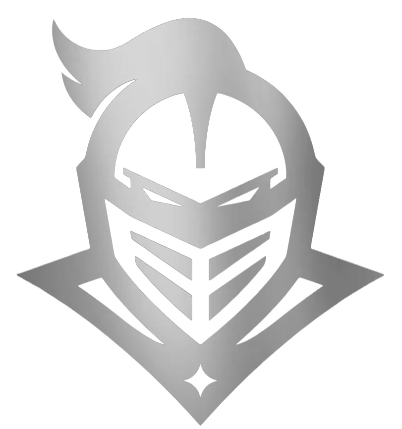 UCF Central Florida Knights SILVER CHROME MIRROR Mascot Logo Premium DieCut Vinyl Decal PICK SIZE