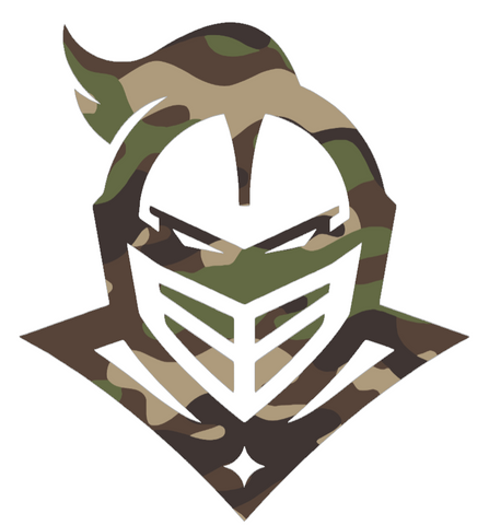 UCF Central Florida Knights Woodland Camo Camouflage Mascot Logo Premium DieCut Vinyl Decal PICK SIZE