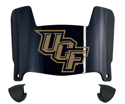 Central Florida Knights Mini Football Helmet Visor Shield w/ Clips - PICK VISOR & LOGO COLOR