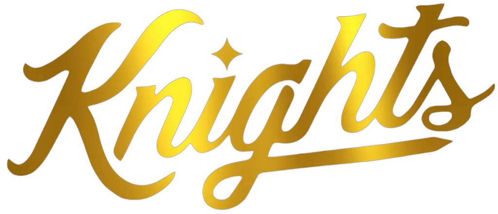 UCF Central Florida Knights GOLD CHROME MIRROR Script Logo Premium DieCut Vinyl Decal PICK SIZE