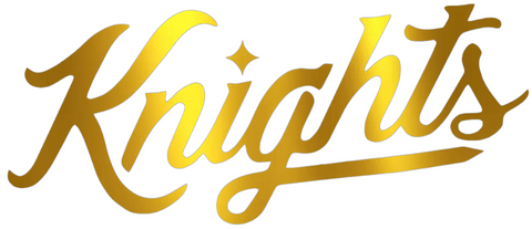 UCF Central Florida Knights GOLD CHROME MIRROR Script Logo Premium DieCut Vinyl Decal PICK SIZE