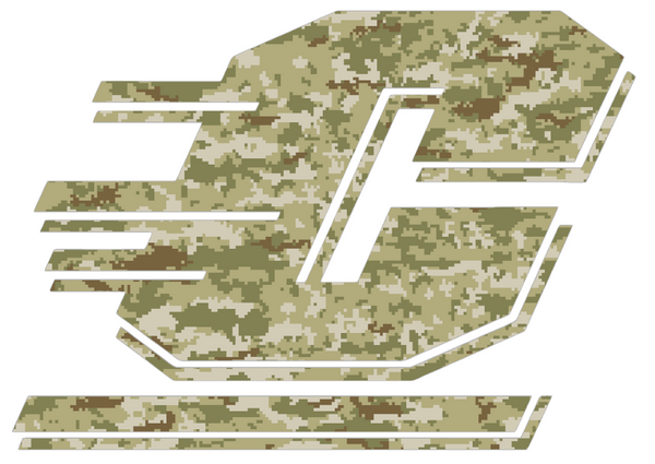 Central Michigan Chippewas Team Logo Salute to Service Camouflage Camo Vinyl Decal PICK SIZE