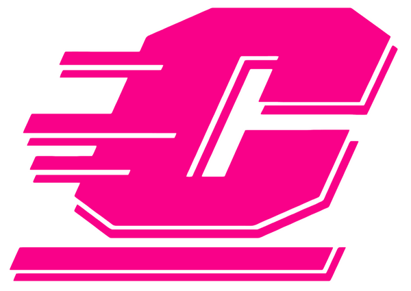 Central Michigan Chippewas Hot Pink Team Logo Premium DieCut Vinyl Decal PICK SIZE
