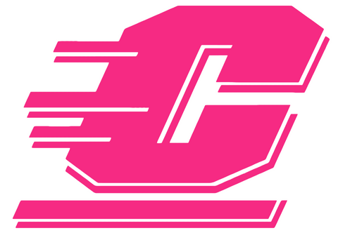 Central Michigan Chippewas HOT PINK Team Logo Premium DieCut Vinyl Decal PICK SIZE