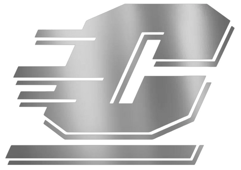 Central Michigan Chippewas SILVER CHROME MIRROR Team Logo Premium DieCut Vinyl Decal PICK SIZE