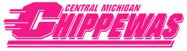 Central Michigan Chippewas Hot Pink Team Name Logo Premium DieCut Vinyl Decal PICK SIZE