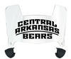 Central Arkansas Bears Mini Football Helmet Visor Shield w/ Clips - PICK VISOR & LOGO COLOR - SportsJewelryProShop