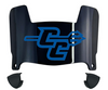 Central Connecticut Blue Devils Mini Football Helmet Visor Shield w/ Clips - PICK VISOR & LOGO COLOR