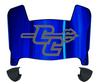 Central Connecticut Blue Devils Mini Football Helmet Visor Shield w/ Clips - PICK VISOR & LOGO COLOR