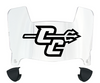 Central Connecticut Blue Devils Mini Football Helmet Visor Shield w/ Clips - PICK VISOR & LOGO COLOR