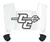 Central Connecticut Blue Devils Mini Football Helmet Visor Shield w/ Clips - PICK VISOR & LOGO COLOR