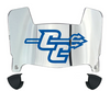 Central Connecticut Blue Devils Mini Football Helmet Visor Shield w/ Clips - PICK VISOR & LOGO COLOR