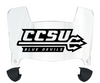 Central Connecticut Blue Devils Mini Football Helmet Visor Shield w/ Clips - PICK VISOR & LOGO COLOR