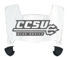Central Connecticut Blue Devils Mini Football Helmet Visor Shield w/ Clips - PICK VISOR & LOGO COLOR