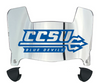 Central Connecticut Blue Devils Mini Football Helmet Visor Shield w/ Clips - PICK VISOR & LOGO COLOR