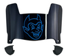 Central Connecticut Blue Devils Mini Football Helmet Visor Shield w/ Clips - PICK VISOR & LOGO COLOR