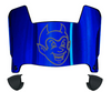 Central Connecticut Blue Devils Mini Football Helmet Visor Shield w/ Clips - PICK VISOR & LOGO COLOR