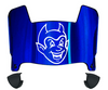 Central Connecticut Blue Devils Mini Football Helmet Visor Shield w/ Clips - PICK VISOR & LOGO COLOR