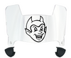 Central Connecticut Blue Devils Mini Football Helmet Visor Shield w/ Clips - PICK VISOR & LOGO COLOR