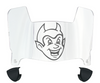 Central Connecticut Blue Devils Mini Football Helmet Visor Shield w/ Clips - PICK VISOR & LOGO COLOR
