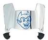 Central Connecticut Blue Devils Mini Football Helmet Visor Shield w/ Clips - PICK VISOR & LOGO COLOR