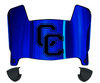 Central Connecticut Blue Devils Mini Football Helmet Visor Shield w/ Clips - PICK VISOR & LOGO COLOR
