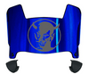 Central Connecticut Blue Devils Mini Football Helmet Visor Shield w/ Clips - PICK VISOR & LOGO COLOR