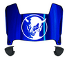Central Connecticut Blue Devils Mini Football Helmet Visor Shield w/ Clips - PICK VISOR & LOGO COLOR
